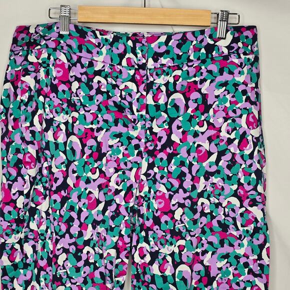 Pappagallo The Chelsea Jade Multicolor Crop Ankle Pants Size 10 - Picture 3 of 9